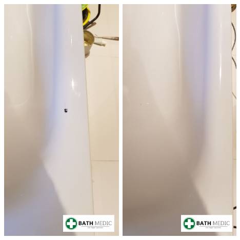 Bath chip repair result Birmingham — Bath Medic