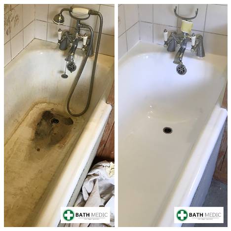 Hilton Hotel Birmingham bath re-enamelling result — Bath Medic