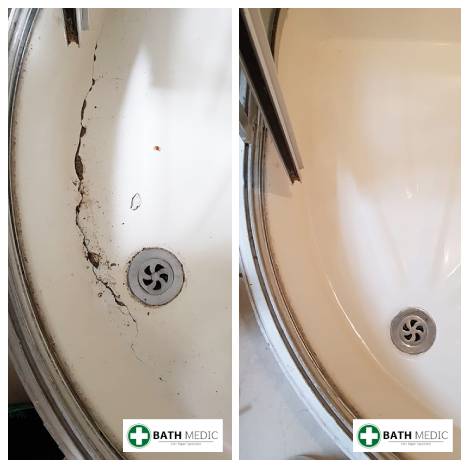 Shower tray crack repair Birmingham — Bath Medic